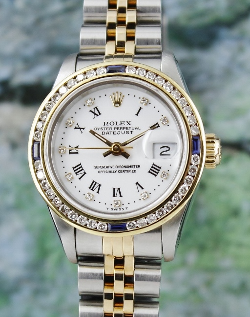 (image for) A ROLEX LADY SIZE OYSTER PERPETUAL DATEJUST / 69173